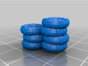 gaslands tire piles miniwargaming tabletop gaming wargames wargaming 3d print model - Mito3D