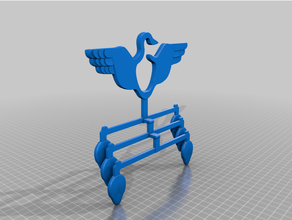 bird shaped cravatta cremagliera domestico 3d print model - Mito3D