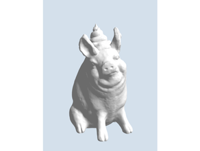 lindo cerdo mierda sombrero decoración decorativo divertido gracioso mascota cerdito inútil 3d print model - Mito3D