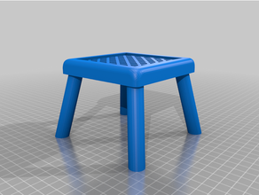 square pot plant stand drip tray 3d print model - Mito3D