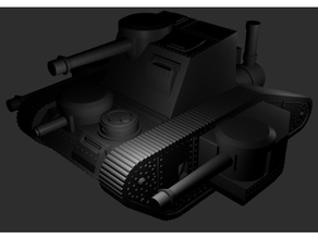 alec buque vapor mkii mkiii mando tanque aqmf steampunk tanques 3d print model - Mito3D
