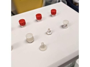 luer cap manifold openscad plug science syringe vacuum 3d print model - Mito3D