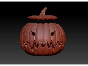 Halloween citrouille 3d print model - Mito3D