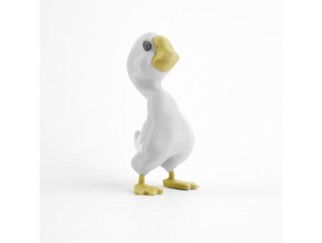Oca animale arte uccello anatra azienda agricola divertimento scult scolpire giocattolo 3d print model - Mito3D
