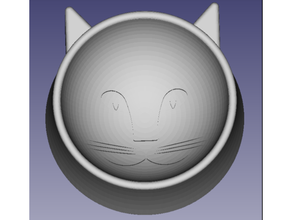 cat bowl pet 3d print model - Mito3D