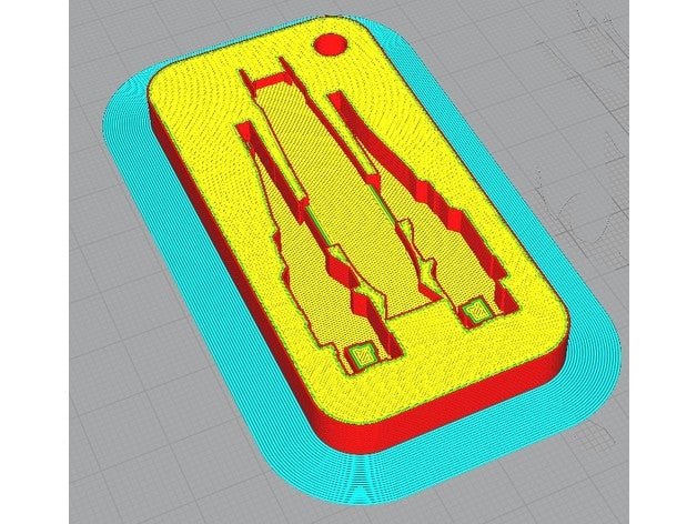 mass normandy trinket keychain 3D print model - Mito3D