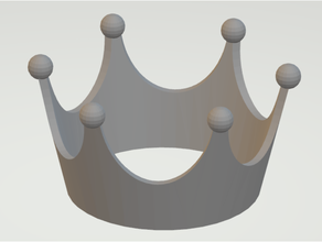simple crown 3d print model - Mito3D