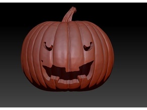 halloween pumpkin 2 3d print model - Mito3D