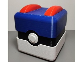 Pokemon grande palla scatola pokeball Conservazione 3d print model - Mito3D