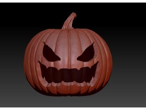 halloween pumpkin 4 3d print model - Mito3D