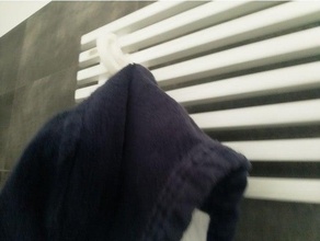 irsap radiator towel hook 3d print model - Mito3D