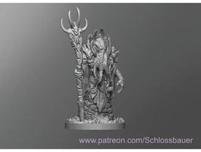 necromancer mind flayer dnd dungeons dragons tabletop 3d print model - Mito3D