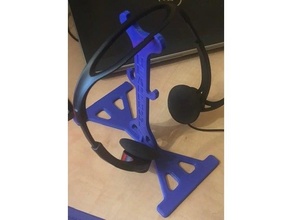 headphone - table stand headset 3d print model - Mito3D