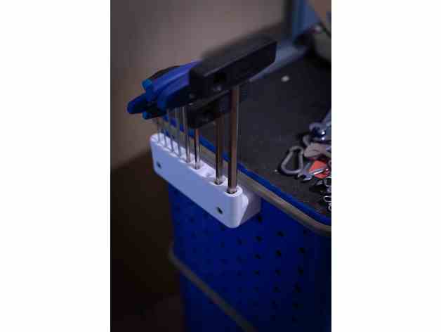 Hexagon Schlüssel Halter Unterstützung sechskantschluesselhalter Werkzeug Wagen Schlüsselbund schlsselhalter sechskant griff werkzeugwagen 3D print model - Mito3D
