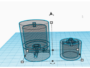água gaz separador hidrogênio gerador 3d print model - Mito3D