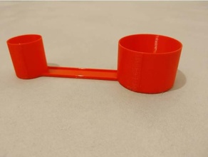 cuchara quale padella macchina per pane misurazione cucchiaio 3d print model - Mito3D