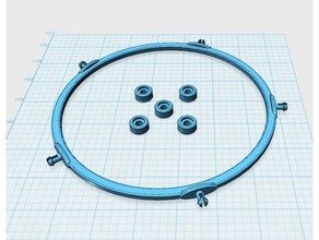 rodillos microonda plato 3d print model - Mito3D