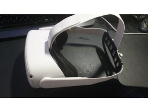 oculus quest 2 strap backing 3d print model - Mito3D