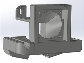 anycubic mega - hood & cable cap 5015 fan 3d print model - Mito3D