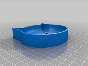 cat dish luna 3d print model - Mito3D