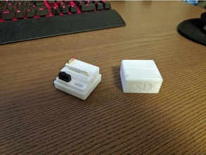 sd card small usb adapter holder box micro sdcard 3d print model - Mito3D