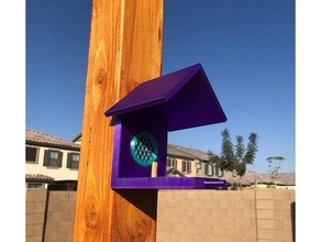 basit kuş yuvası ev Bahçe dış mekan 3d print model - Mito3D