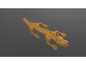 dragon shape cordão arranjo suporte 3d print model - Mito3D