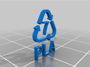recycling symbols plastic 3d print model - Mito3D