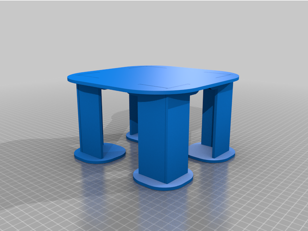 flatpack table 3D print model - Mito3D