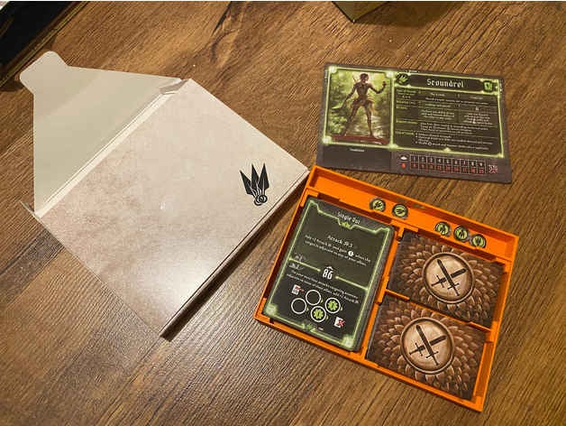 gloomhaven character envelope insert tabletop gaming 3D print model - Mito3D