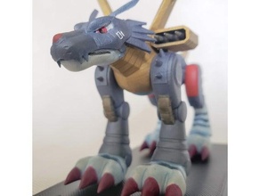 Digimon Metalgarurumon anime şekil Garurumon manga metal gururumon video oyunu 3d print model - Mito3D
