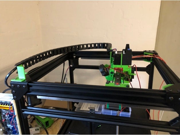 rato equipamento v core pró 12 drag chain monte arrastar easymod Ratrig vcore 3D print model - Mito3D