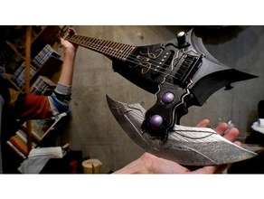 chuni guitare hades chan électrique épée arme 3d print model - Mito3D
