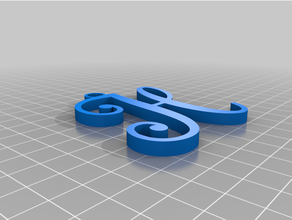 keyring keychain letters letter 3d print model - Mito3D