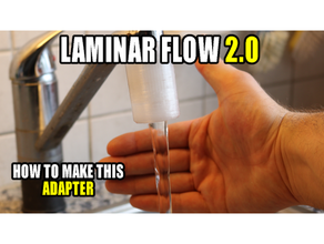 laminar flow nozzle multiple sizes adapter faucet 3d print model - Mito3D