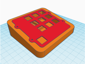 10 button corriente cubierta 3d print model - Mito3D