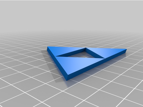 tri vigore simbolo leggenda zelda triforce 3d print model - Mito3D