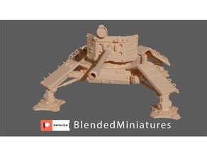 quadriped-gunner 28mm canon miniature scifi tank wargame wargaming 3d print model - Mito3D