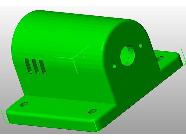 batería perforar motor montar 12v dc recuperado 3D print model - Mito3D