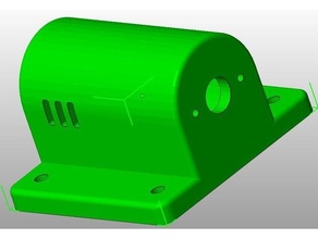 battery drill motor mount 12v dc recovered 3d print model - Mito3D