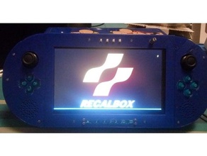 portatile console pi recalbox 3d print model - Mito3D