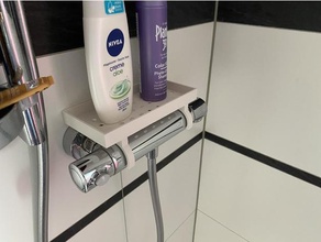 shower gel holder bathroom diy hansgrohe openscad thermostat 3d print model - Mito3D