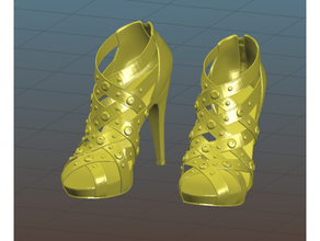sexy tacones mujer Zapatos alto remezclar caliente girl 3d print model - Mito3D