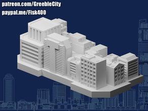greeblecity Megatower 16 tetto Quartiere ii greeblecitycyberpunk 3d print model - Mito3D