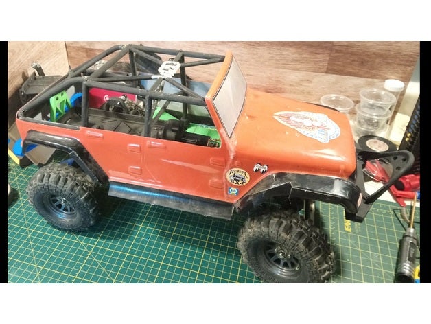 12428 scx10 clone jeep wrangler parts axial wltoys 3D print model - Mito3D