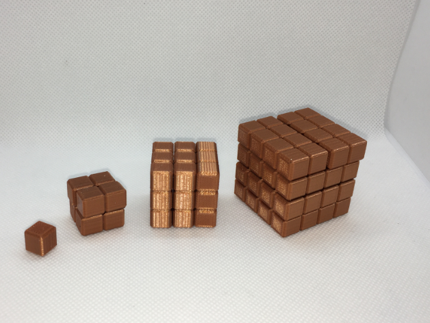 Summe Würfel Quadrat 3D print model - Mito3D