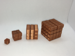 somma cubi piazza cubo 3d print model - Mito3D