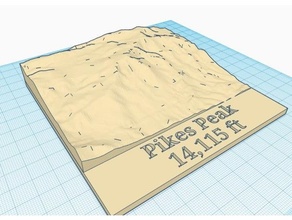 pikes peak plaque 3d print model - Mito3D