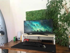 monitor stand desk riser german edition tft 3d print model - Mito3D