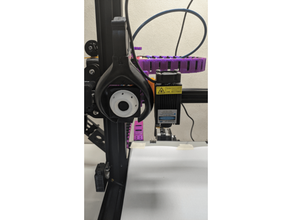 laser holder smooth fang mount creality ender 3 engraver 3d print model - Mito3D